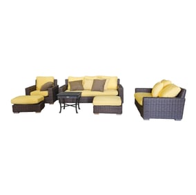 A Set of Restoration Hardware Wicker Patio Furniture