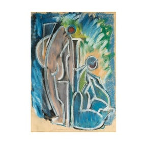 Hans Gustav Burkhardt, Los Angeles, CA 1904-1994, Untitled (Figures(