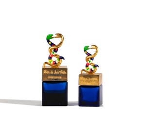 Two Niki de Saint Phalle Snake Motif Perfume Bottles