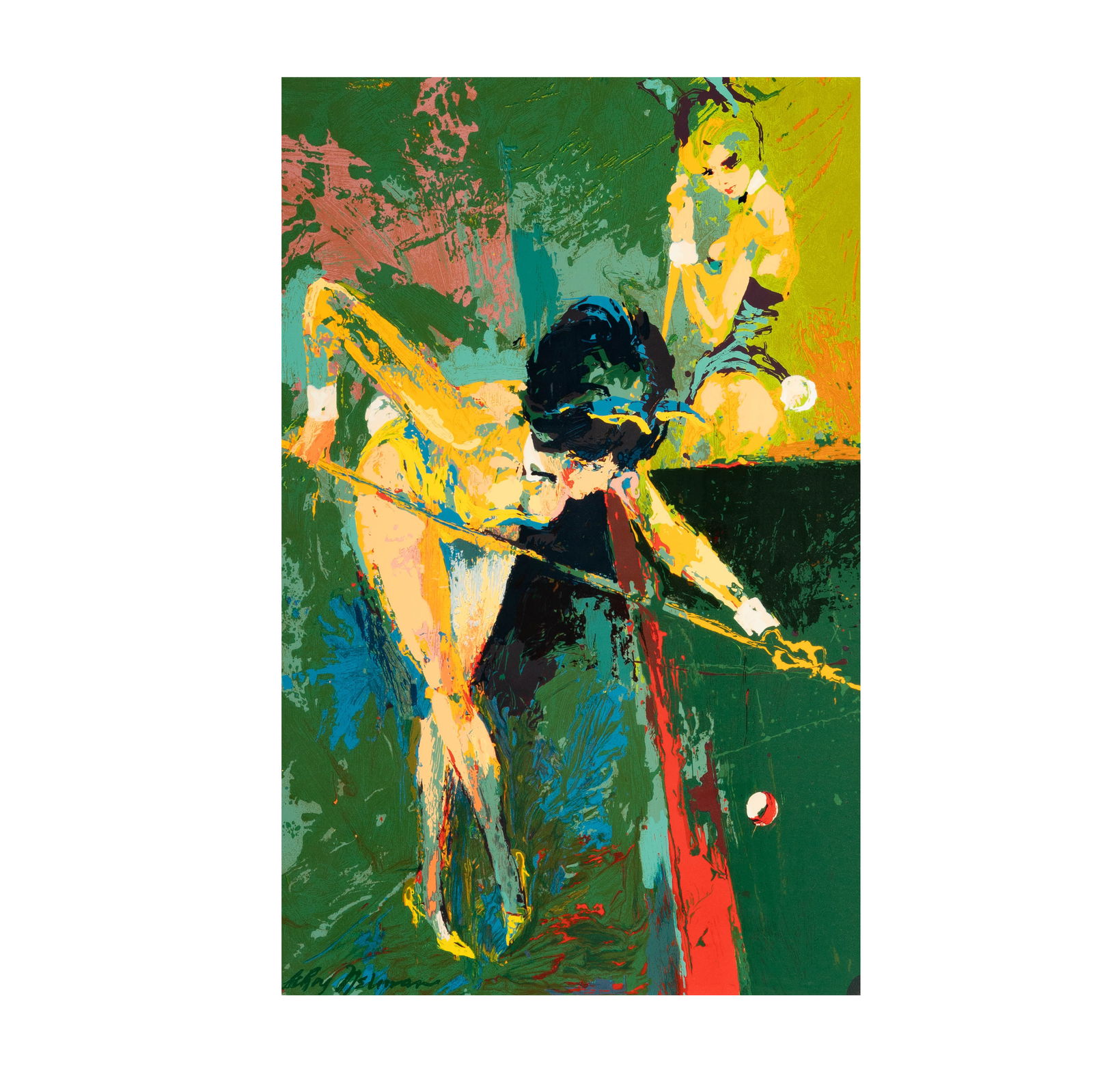 Leroy Neiman, 1921-2012, Bunnies Playing Pool (1 of 10)