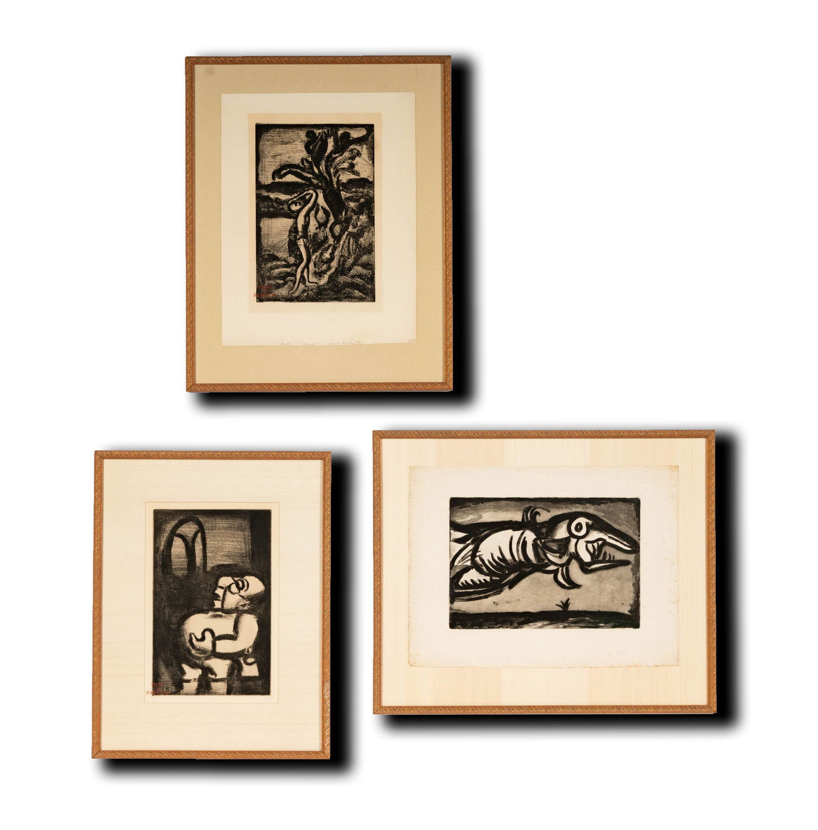 Georges Rouault, French 1871-1958, Three Plates (1 of 9)