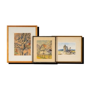 Russian School: Three Works (Landscapes)