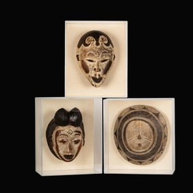 Three African Masks