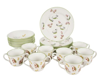 A Tiffany and Co. Child's Porcelain Service