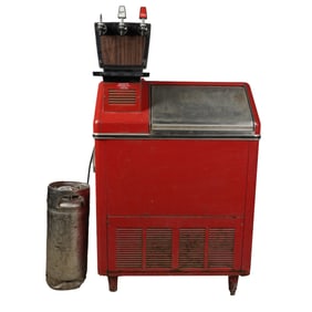 A Vintage Coca-Cola Cooler and Fountain
