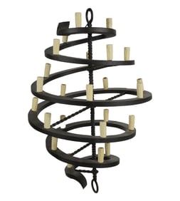 A Paul Ferrante Iron Chandelier