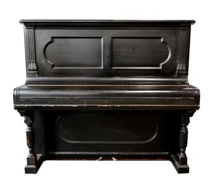 A Steinway & Sons Upright Piano