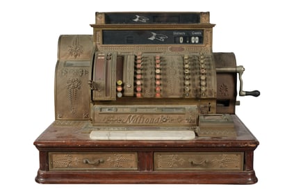 An Antique National Cash Register