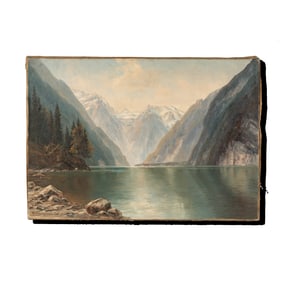 Continental School: Mountain Lake Landscape