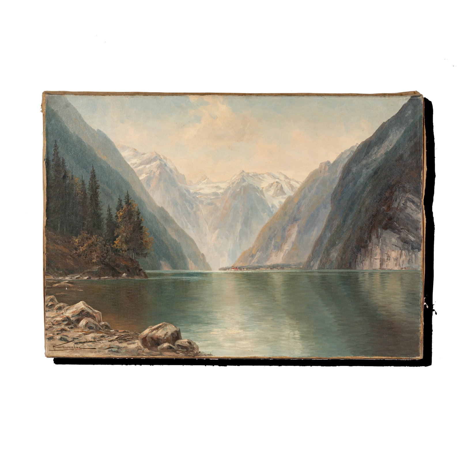 Continental School: Mountain Lake Landscape (1 of 9)