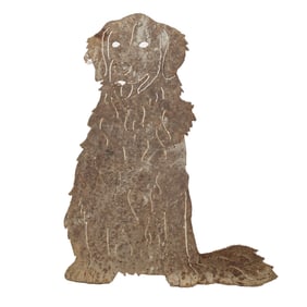 An Iron Dog Plaque