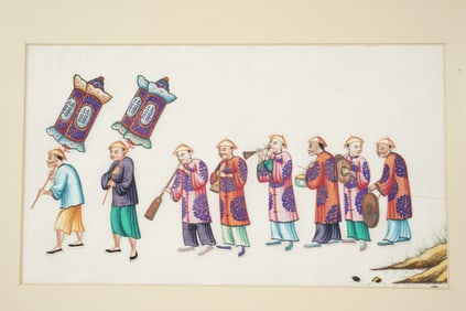 Two Chinese Pith Paintings