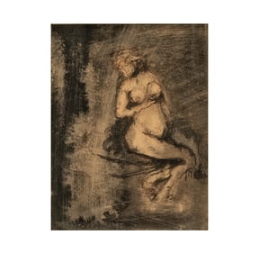 Joachim Probst, American. 1913-1980, Christmas (Female Nude)