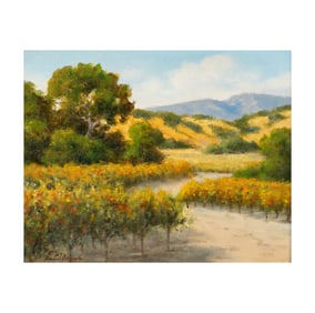 David Chapple, California B. 1947, Central Coast Vineyard