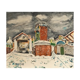 Elisee Maclet, French 1881-1962, Le Moulin de la Galette