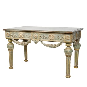 An Italian Neoclassical-Style Painted Side Table
