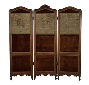 An Antique French Dressing Screen