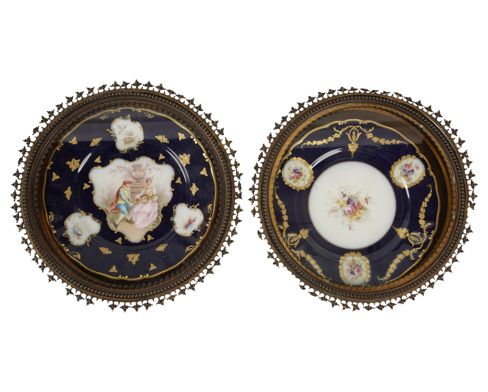 A Pair of French Porcelain Cabinet Plates (1 of 11)