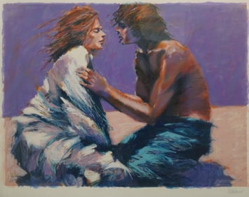 Aldo Luongo, Italian B. 1941, Lovers