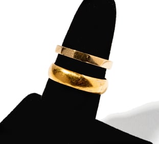 Janis Paige: Two Yellow Gold Bands