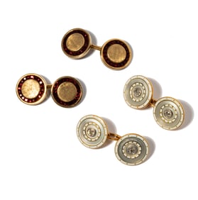 Janis Paige: Two Gem-set Cufflinks