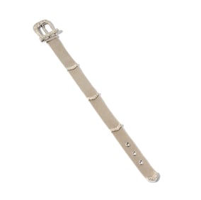 Janis Paige: Italian 18 Karat White Gold and Diamond Bracelet