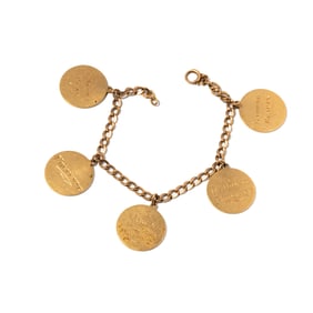 Janis Paige: Yellow Gold Filmography Charm Bracelet