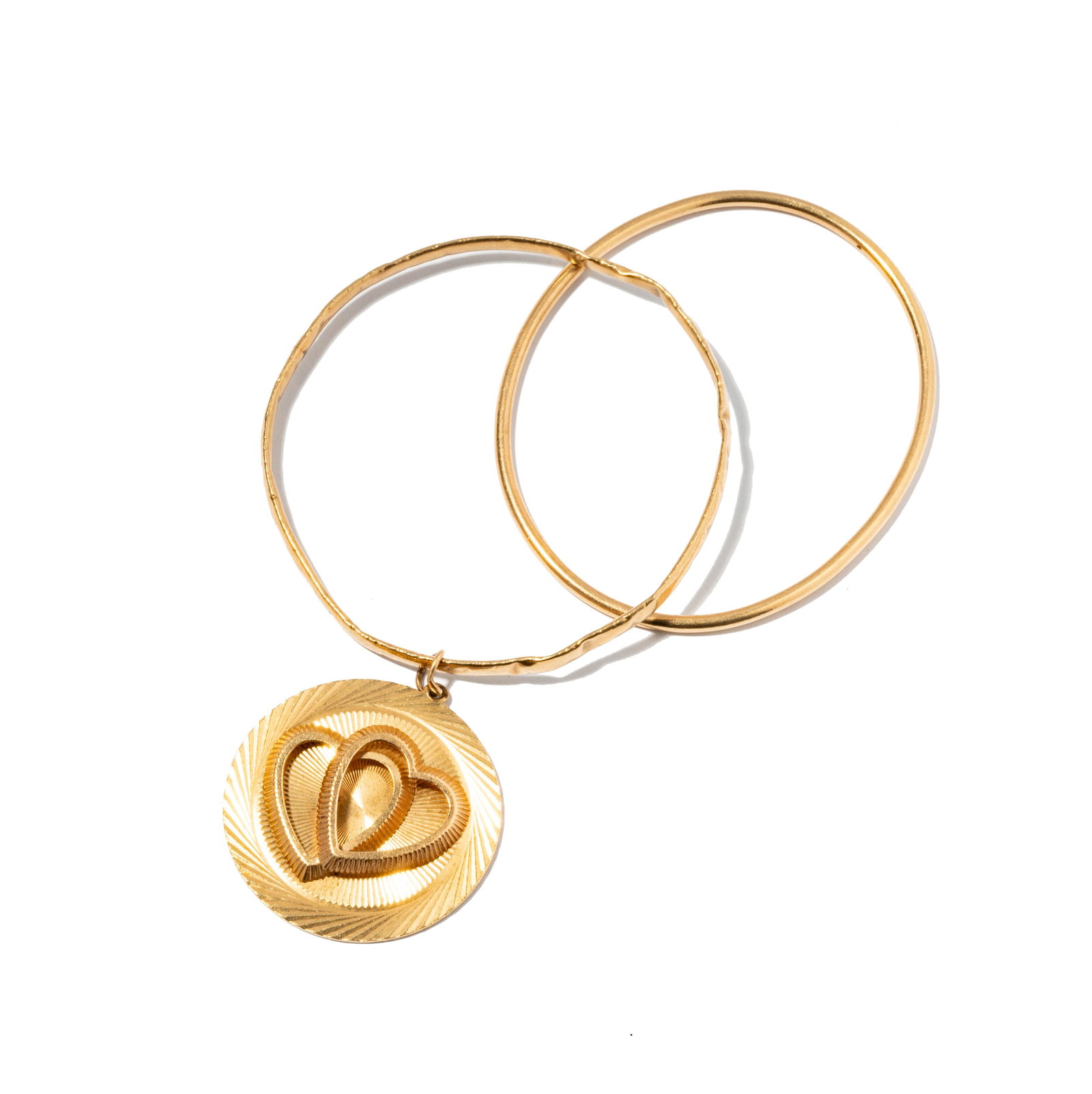 Janis Paige: Two 14 Karat Yellow Gold Bangle Bracelets (1 of 5)