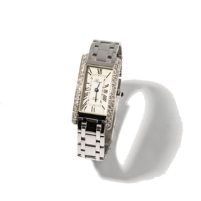 Janis Paige: Prestige 18 Karat White Gold Diamond Quartz Watch