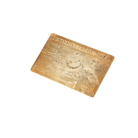 Janis Paige: Janis's 14 Karat Yellow Gold, Dexter Fellows Tent Membership Card