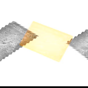 Janis Paige: Janis's 14 Karat Yellow Gold, Dexter Fellows Tent Membership Card: weighing 32.4 grams; card measuring 3-1/2x2-3/16 inches Provenance: The Estate of Janis Paige, Bel Air CA,