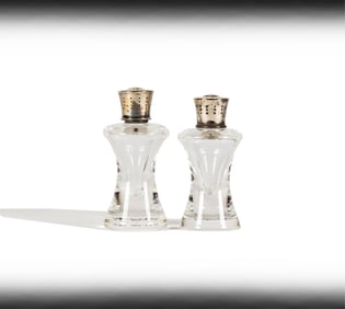 Janis Paige: A Steuben Glass and Silver Salt and Pepper Set