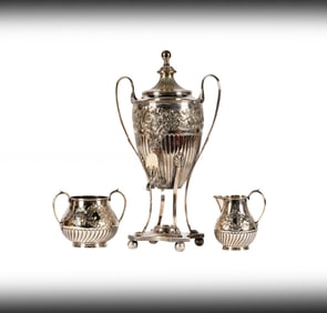 Janis Paige: A Georgian-Style Silverplate Assembled Tea Service