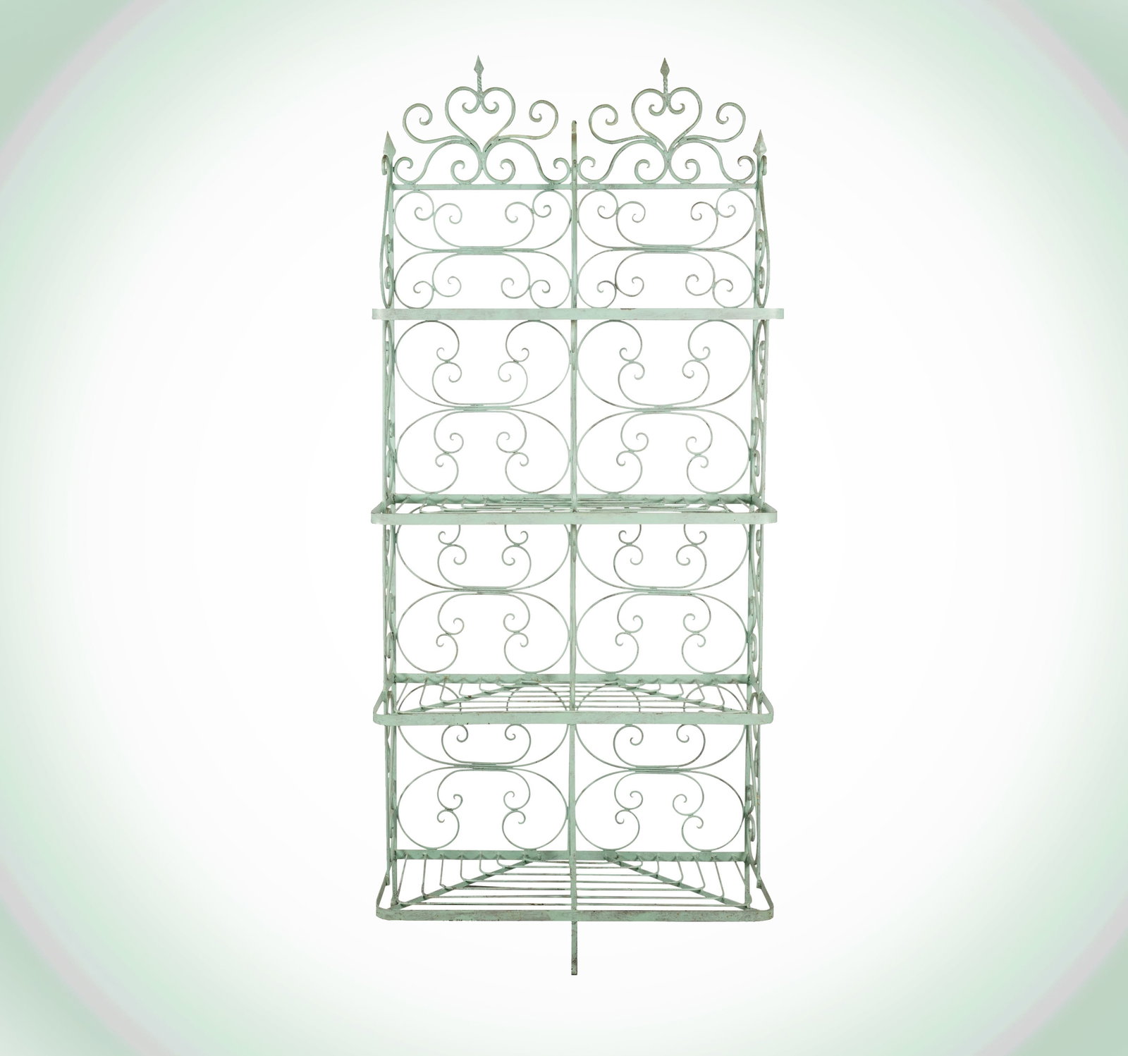Janis Paige: A Green-Painted Metal Baker's Rack (1 of 11)
