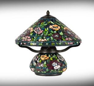 Janis Paige: A Tiffany-Style Mushroom-Form Table Lamp