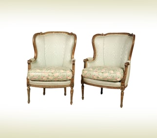 Janis Paige: A Pair of Louis XVI-Style Giltwood Bergeres