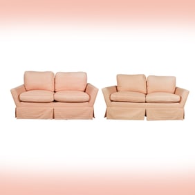 Janis Paige: A Pair of Upholstered Loveseats