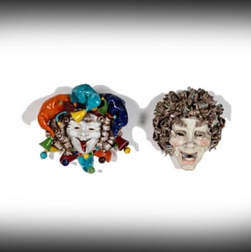 Janis Paige: Two Italian Ceramic Masks