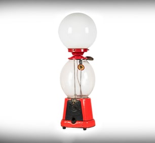 Janis Paige: A Vintage Advanced One Cent Candy Dispenser Globe Lamp