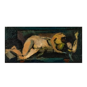 Franz Kline, American, 1910-1962, Reclining Nude