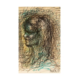 Raymond Moretti, French 1934-2005, Woman in Profile