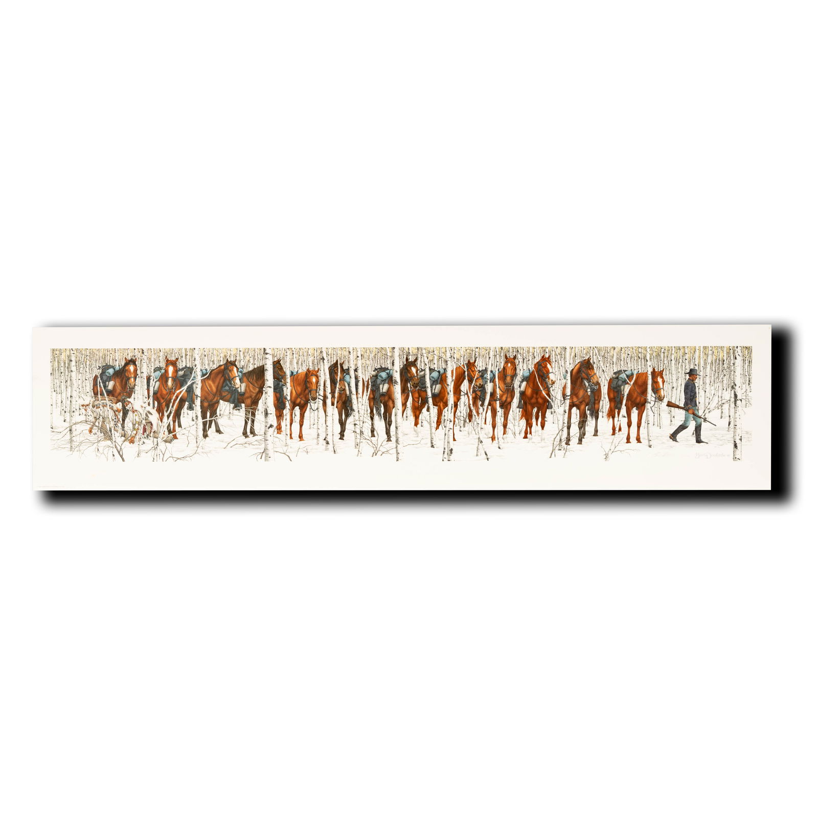 Janis Paige: Bev Doolittle, B.1947, Two Indian Horses (1 of 10)