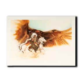 Janis Paige: Bev Doolittle, B.1947, Rushing War Eagle