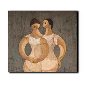 Flavio Cabral, American, 1918-1990, Two Women