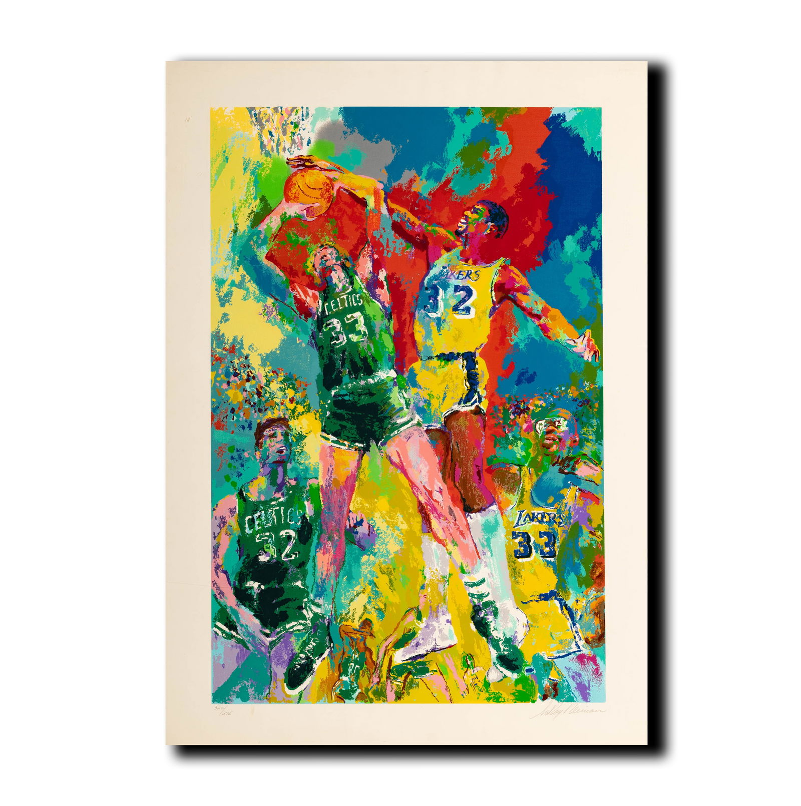 Janis Paige: Leroy Neiman, American, 1921-2012, Magic and Bird (1 of 11)
