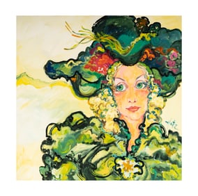 Janis Paige: Felix Hatz, Swedish, 1904-1999, Portrait of a Woman, Personally Annotated to Janis