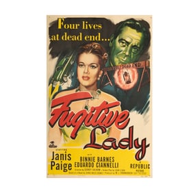 Janis Paige: Fugitive Lady Original Movie Poster