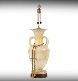 Janis Paige: An Alabaster Urn-Form Table Lamp