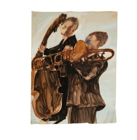 Janis Paige: Robert Andrew Parker, American, 1927-2024, Two Musicians