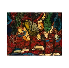 Janis Paige: A Framed Abstract Painting